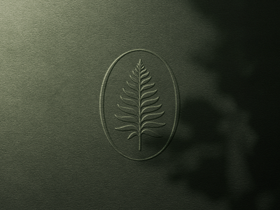🌿 badge brand mark branding fern fern logo luxury nature timeless