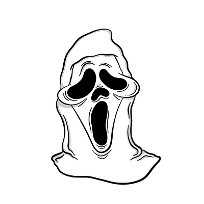 Scream movie Doodle animation doodle handdrawn illustration sketch