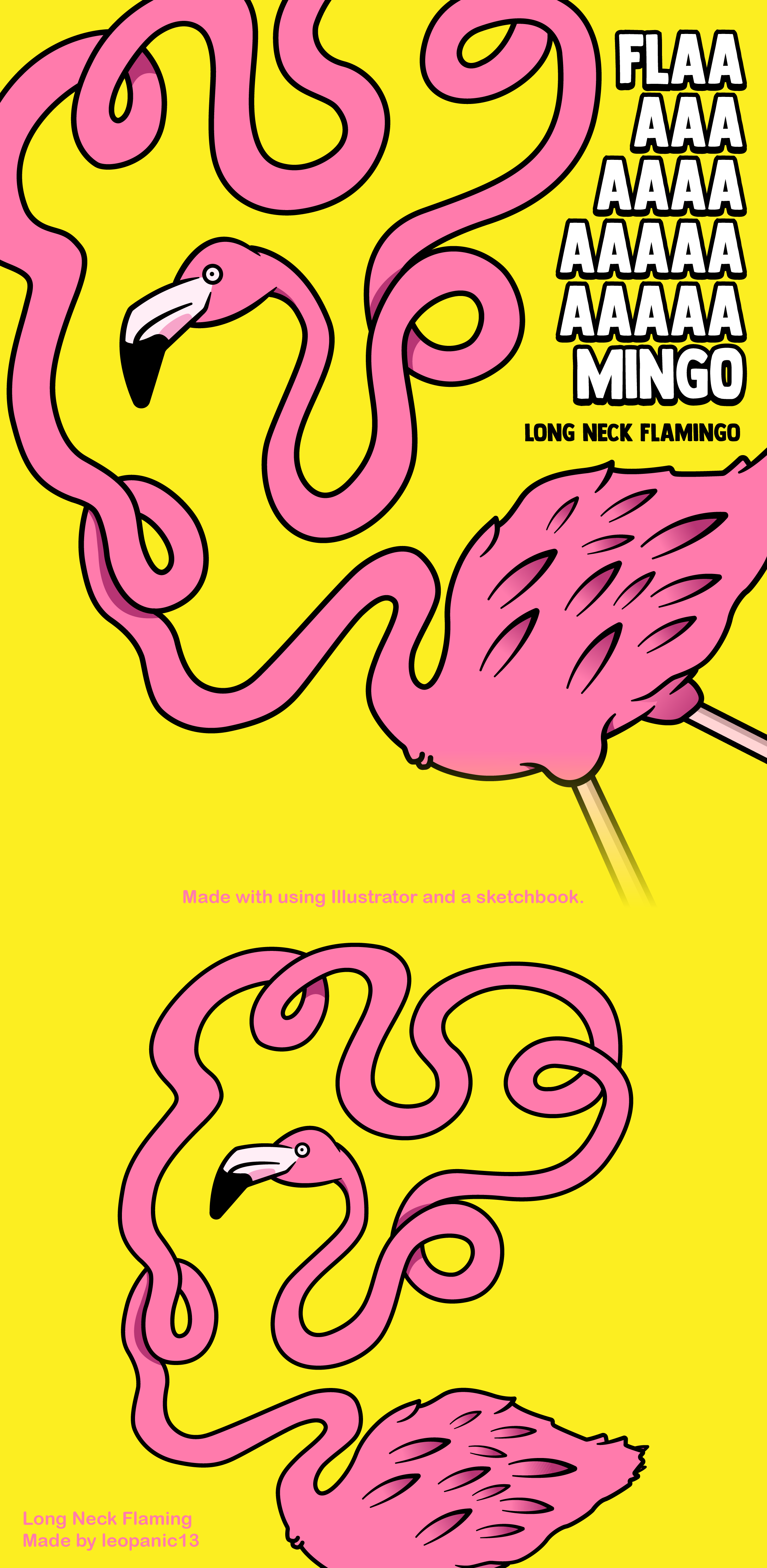 FLAAAAAAAAAAAAAAAAAAAMINGO 2d 2d art 2d illustration adobe adobe illustrator art illustration illustrator