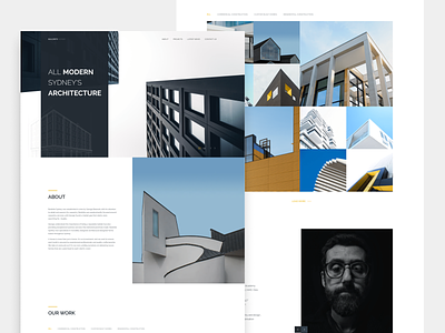 Sydney`s Architecture Agency. UI/UX design architecture branding corporate site graphic design portfolio ux design web design