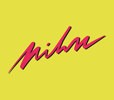 Nihn - Custom lettering branding calligraphy design hand lettering lettering logo