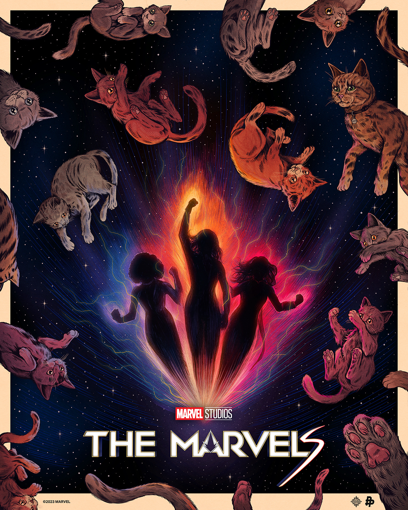 The Marvels art drawing film poster flerken illustration marvel movie poster poster poster art poster design the marvels