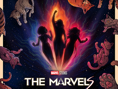 The Marvels art drawing film poster flerken illustration marvel movie poster poster poster art poster design the marvels
