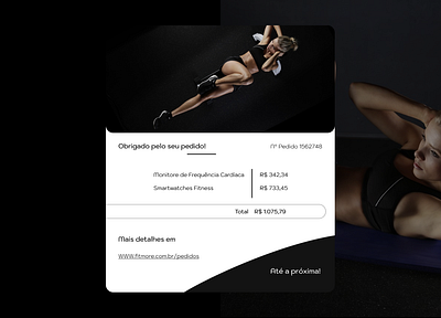 17 Daily UI - Email Receipt - Fitness Store academy challenge dailyui design email email receipt figma fitness health loja order pedidos products produtos sports store ui user interface uxui