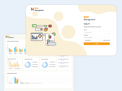 Management Portal graphic design ui