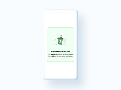 Daily UI_ Day 011_ Flash Message_ Coffee machine App 011 best ui branding casestudy coffee flash message graphic design notifications trending ui ux