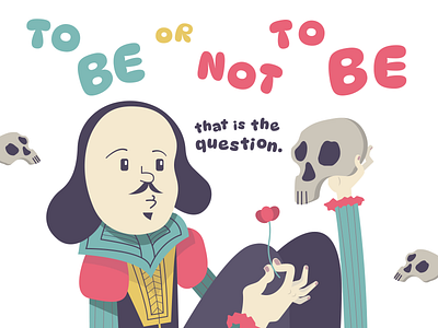 To Be or Not To Be 2d 2d art 2d illustration adobe adobe illustration adobe illustrator art illustration illustrator shakespeare