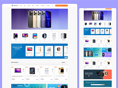 E-commerce Platform for Apple Products graphic design ui
