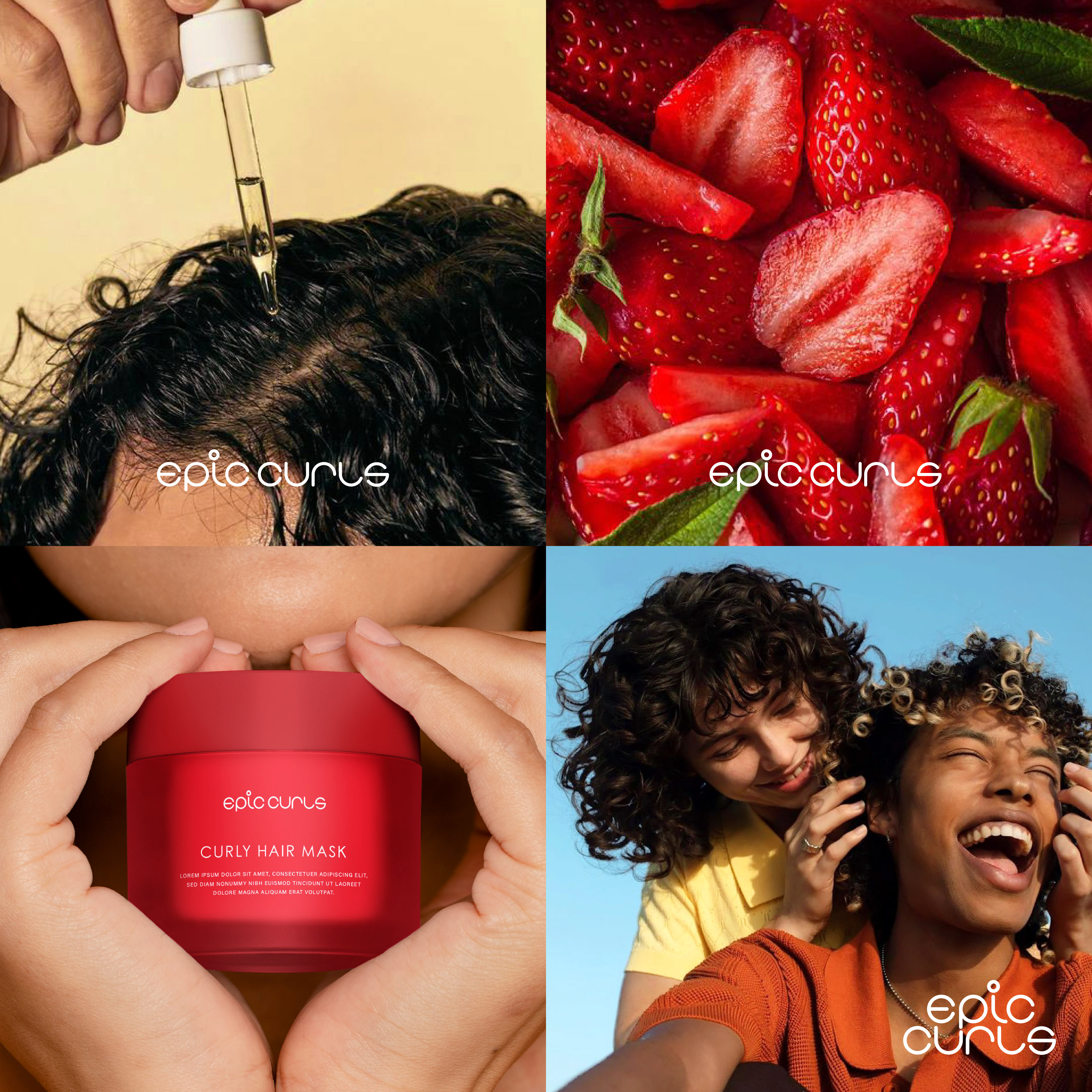 Epic Curls Logo and Brand Identity Design brand designer brand identity brand inspiration branding branding identity curly hair curly hair products graphic design haircare logo logo design logo design inspiration logo designer logo idea logo inspiration natural organic shampoo women of color