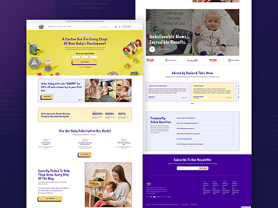 BabyBox figma landing page shopify web development webflow