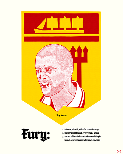 Football Fury: Roy Keane animation character illustration design epl football fury graphic design illustration illustrator ireland manchester united manutd roy keane vector