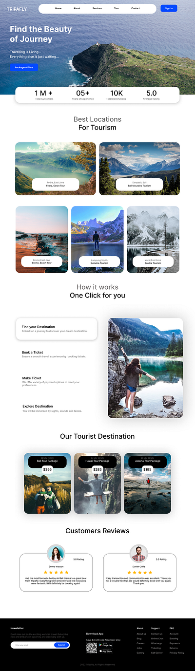 Travel Website Design Landing Page figma landing page ui uiux user interface web design