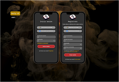 Sign up / Registro Daily UI Challenge 001 app challenge dailyui figma sign up ui ui design