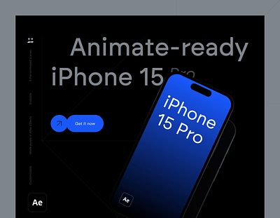 iPhone 15 Pro - Animate-ready mockup for After Effects 3d mockup 3d mockup after effect ae mockup after effects after effects mockup animated mockup animation iphone iphone 15 pro iphone 15 pro mockup iphone 15 pro showcase iphone mockup majo puterka motion design