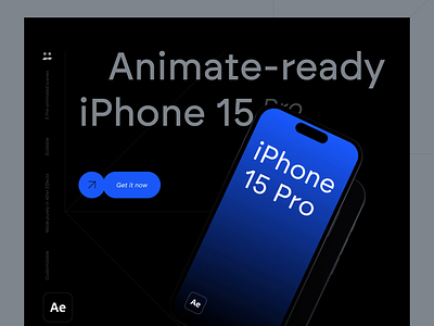 iPhone 15 Pro - Animate-ready mockup for After Effects 3d mockup 3d mockup after effect ae mockup after effects after effects mockup animated mockup animation iphone iphone 15 pro iphone 15 pro mockup iphone 15 pro showcase iphone mockup majo puterka motion design
