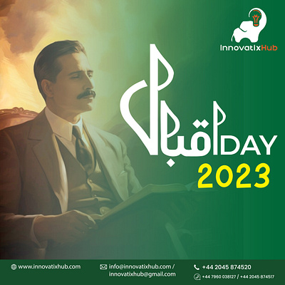 Embracing the legacy of Allama Iqbal on #IQBALDay allamaiqbal brandtransformation businesssolutions creativity designagency digitalinnovation digitalprogress digitalsolutions graphic design imagination innovation innovatixhub inspiration iqbalday legacyofiqbal onlinepresence softwaresolutions strategy transformationaltechnology webdevelopment