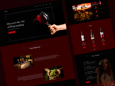 Winery | Wine Alchemy | UI & UX Design branding business design grape product design tilda ui ui design user experience (ux) user interface (ui) ux ux design vineyard visual web design web designer website website redesign wine winery