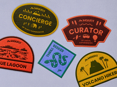 Mount: Travel Patches adventure branding experiences local locals merch patch patches rebrand travel travelers