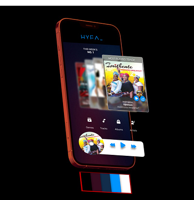HYFA_ app design figma isizulu music streaming ui ux