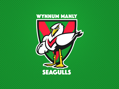 Wynnum Manly Seagulls gull league logo manly rugby seaguls wynnum