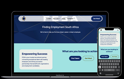 Finding Employment SA (fe-sa.online) agency branding css database design figma form graphic design html java professional web development website