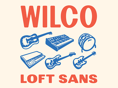 Wilco Loft Sans font highcontrast retro sansserif type typedesign wilco
