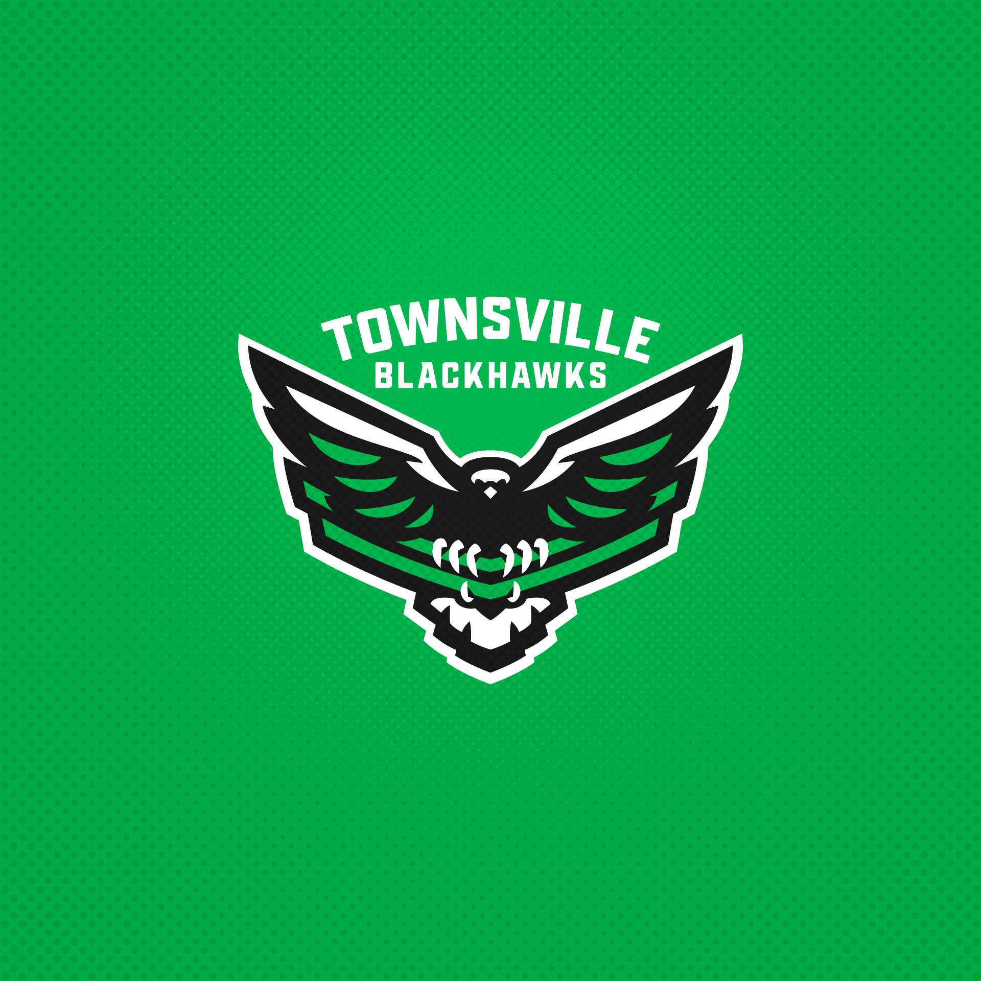 Townsville Blackhawks blackhawks branding logo townsville