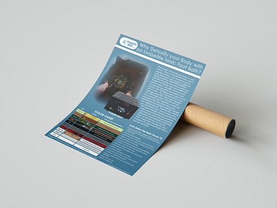 Ionic Foot Detox Poster branding design graphic design indesign poster typography