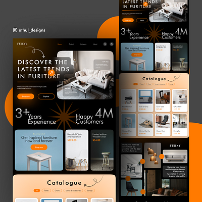 Furniture company landing page ui appui appuikit colorfului dailyui design designoftheday figma illustration logo minimal ui