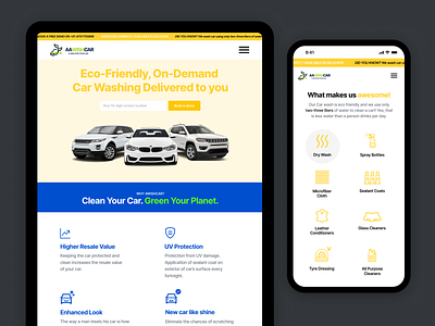 Landing & feature page | Aawishcar 🚗 car design figma icons inspiration landing landing page layout marketing mobile tablet ui uiux user experience user interface ux web website