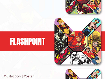 Flashpoint adobe illustrator anime branding dc design flash graphic design illustration