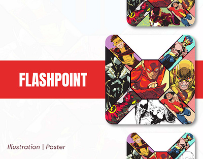 Flashpoint adobe illustrator anime branding dc design flash graphic design illustration