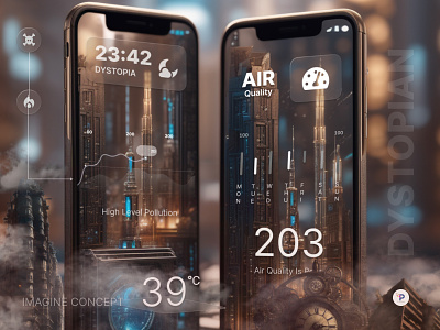 Modern Mobile App Concept ai app appdesign appui concept design dystopian figma futuristic mobile modern ui uidesign