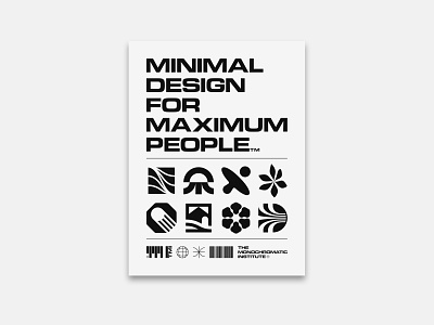 Minimal Design For Maximum People™ bold branding clean cleanlogo crisp flatlogo graphic design illustrator logo logocollection logomark mark minimal minimallogo modernism poster retro vintage