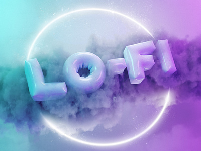 Lo-Fi Cover 3d graphic design