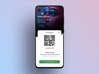 QR code screen dailyui qr code ui design uidailychallenge