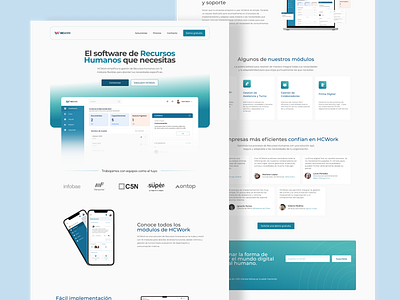 HCWork Landing Page – Simplifying Human Capital Management figma framer ui we web web design