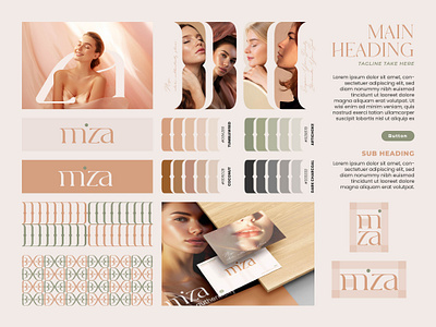 MIZA - Beauty Brand beauty beauty brand beauty logo beauty product brand guideline brand identity branding design graphic design illustration indonesia logo packaging vector