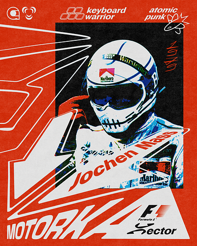 Jochen Mass 1979 Arrows Suit F1 automotive design formula1 graphicdesign poster racing visual poster