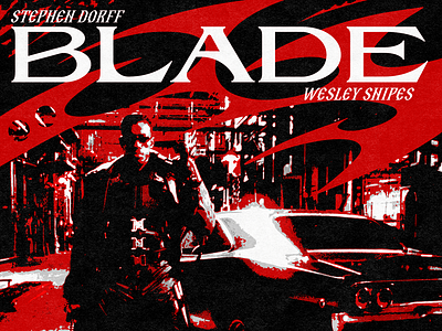 Blade Movie Poster blade bladeposter graphicdesign movieposter poster visualconcept visualposter