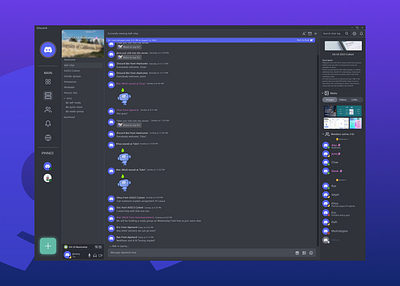 Discord Redesign app discord discord redesign games project redesign ui ux