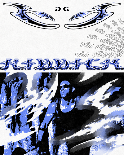 Riddick Movie Poster graphicdesign movieposter poster posterdesign riddick