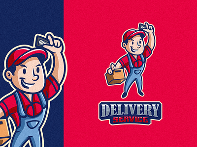 Delivery Service Logo branding delivery service logo design graphic design identity illustration logo tshirt vector