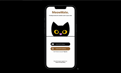 Welcome to MeowMate! animation app graphic design mobile design product design ui ux ux design uxui design web design