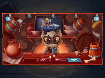 Cat Dice - Online Casino Game 2d animation casino casino game cat crypto casino dice game gambling game game design gaming iframe igaming mini game motion graphics online casino provably fair spine tavern white label