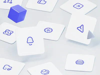 Clavius Design System: Icons 3d 3d modeling blender design design system figma freebies icon set icons illustration illustrations modern ui ui kit