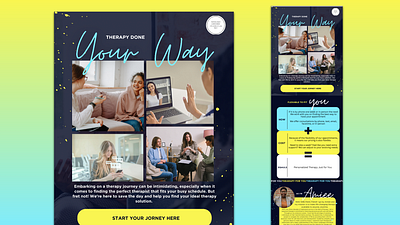 Therapy Welcome Email- Dark Mode email graphic design therapy welcome email