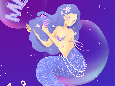 Mermaid mermaid typography