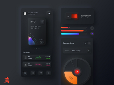 Neumorphim Crypto Wallet Concept app design coin crypto crypto wallet cryptocurrency design figma free illustration freebie illustration made in figma mobile neumorphic neumorphism product design skeu ui ux vector vector graphic