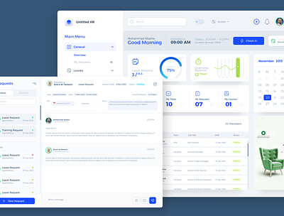 HR Management System - Dashboard UI dashboard hr hrms ui